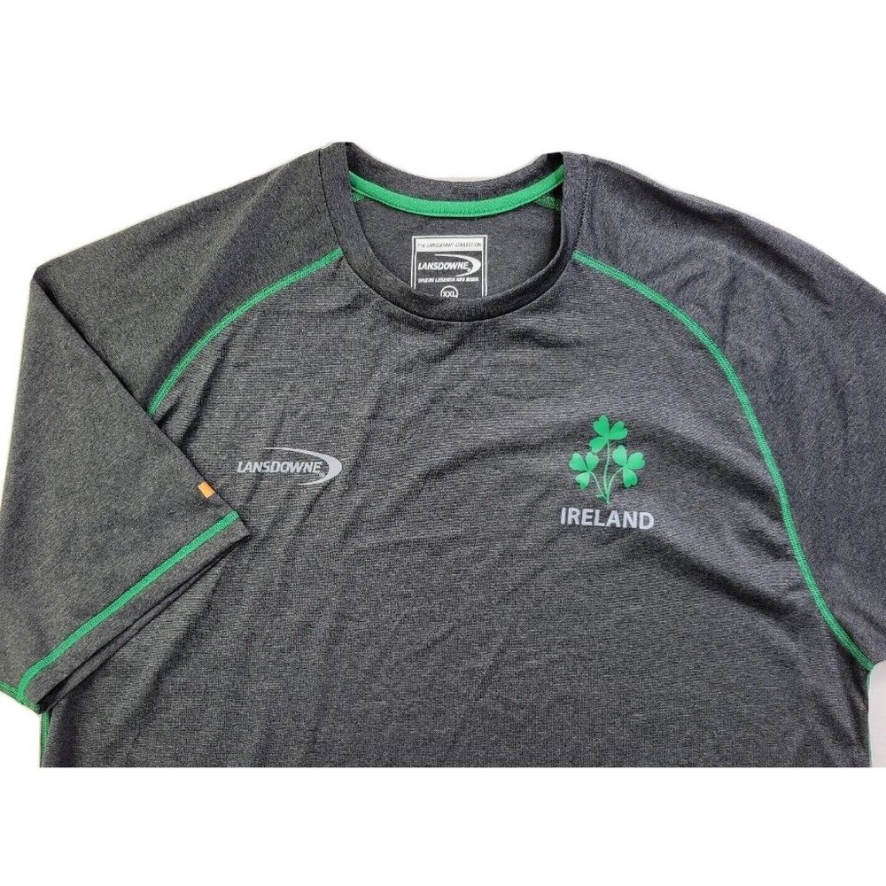 DRYLANS Performance LANSDOWNE Ireland Men XXL Gray Athletic Shirt Breathable 2XL